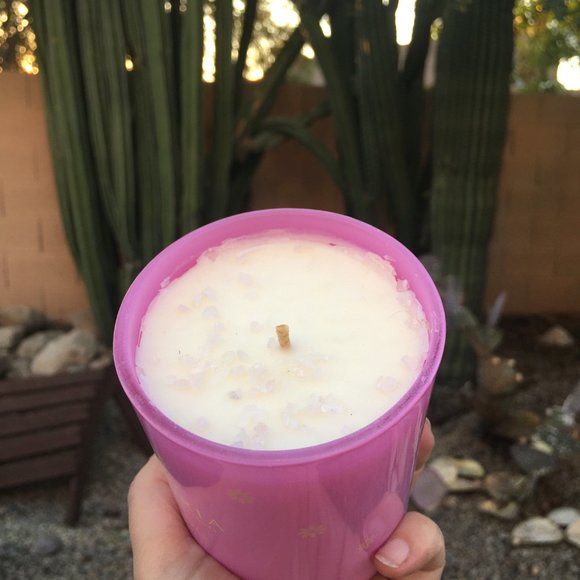 Rose Quartz "Love You Mum" Soy Candle & Stretchy Bead Bracelet Mother's Day - Picture 7 of 16